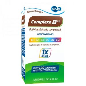 COMPLEXO B12 CONCENTRADO COM 20 COMPRIMIDOS