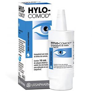 HYLO COMOD LUBRIFICANTE OCULAR COM 10ML-URSAPHARM- VALIDADE 03/2022