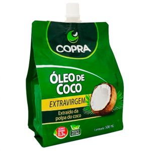 OLEO DE COCO EXTRAVIRGEM POUCH 500ML VALIDADE 12/05/2022